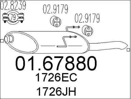 крайно гърне MTS 01.67880