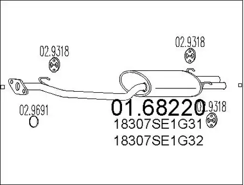 крайно гърне MTS 01.68220