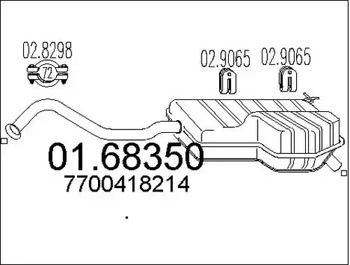 крайно гърне MTS 01.68350