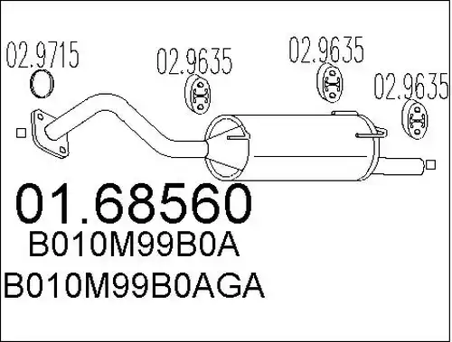 крайно гърне MTS 01.68560