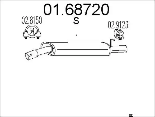 крайно гърне MTS 01.68720