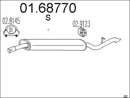 крайно гърне MTS 01.68770