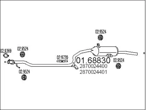 крайно гърне MTS 01.68830