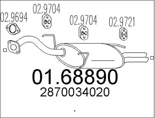 крайно гърне MTS 01.68890