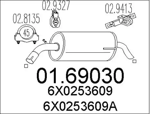 крайно гърне MTS 01.69030