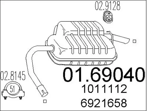 крайно гърне MTS 01.69040