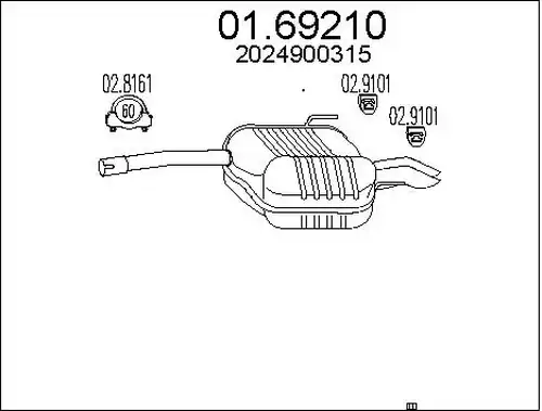 крайно гърне MTS 01.69210