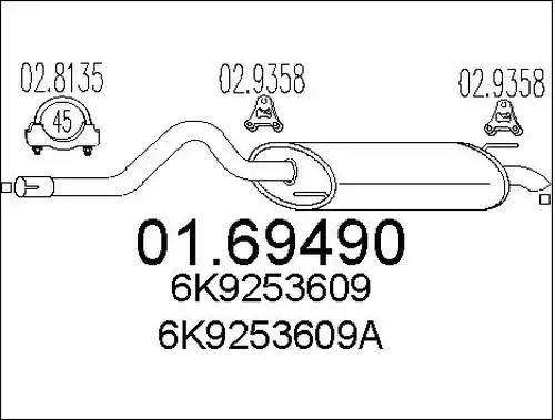 крайно гърне MTS 01.69490