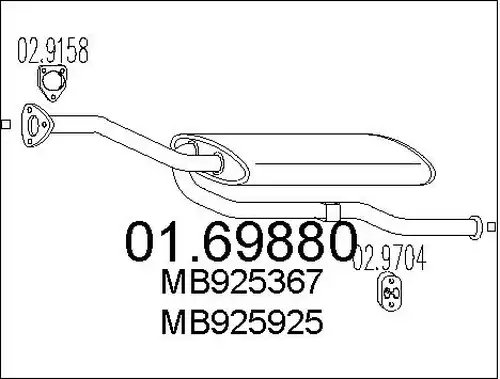 крайно гърне MTS 01.69880