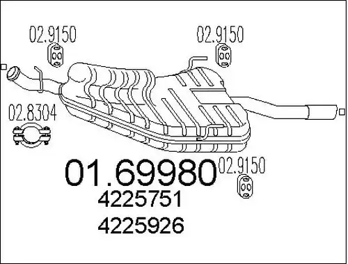 крайно гърне MTS 01.69980