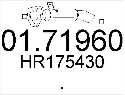 изпускателна тръба MTS 01.71960