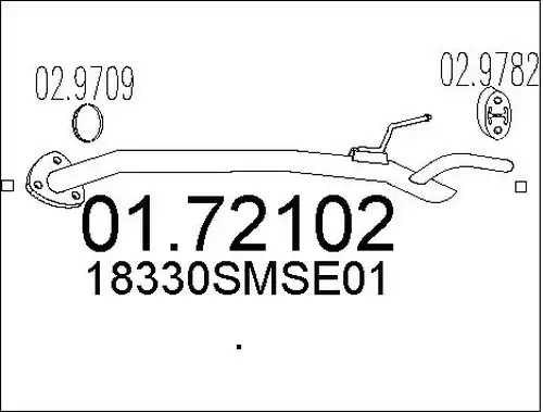 изпускателна тръба MTS 01.72102