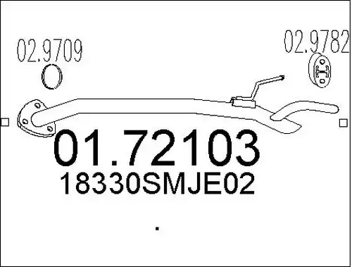 изпускателна тръба MTS 01.72103