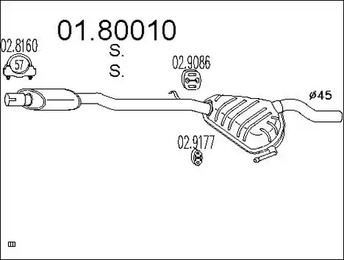 средно гърне MTS 01.80010