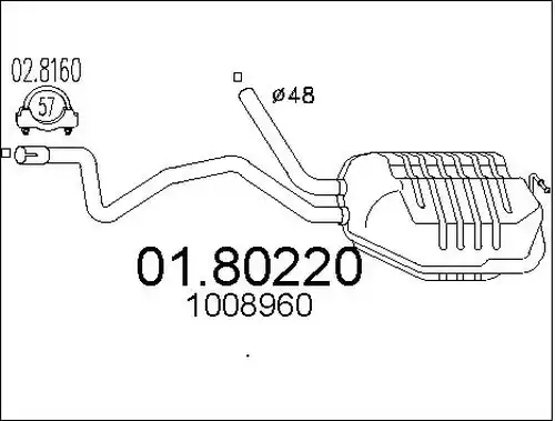 средно гърне MTS 01.80220