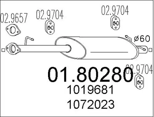 средно гърне MTS 01.80280