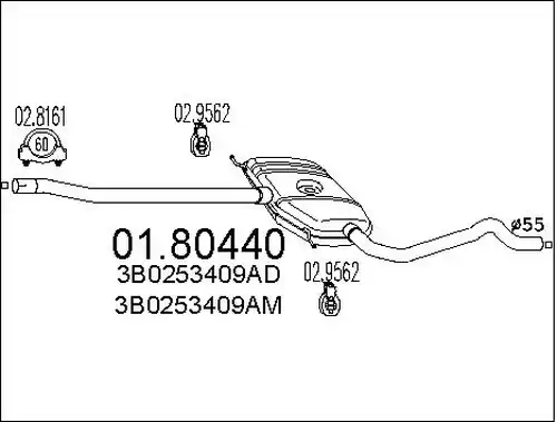 средно гърне MTS 01.80440