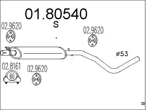 средно гърне MTS 01.80540