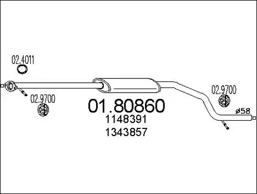 средно гърне MTS 01.80860