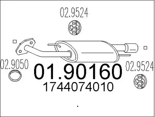 крайно гърне MTS 01.90160