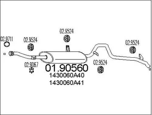 крайно гърне MTS 01.90560