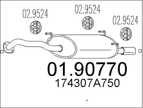 крайно гърне MTS 01.90770