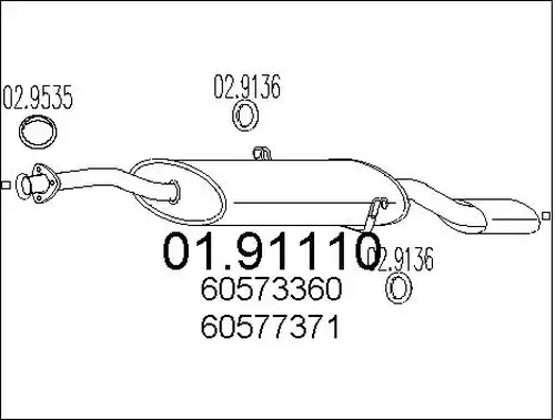 крайно гърне MTS 01.91110