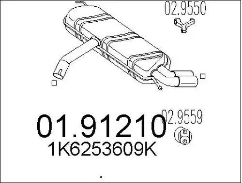 крайно гърне MTS 01.91210