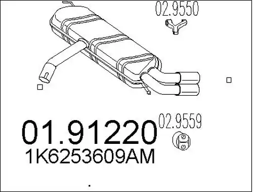 крайно гърне MTS 01.91220