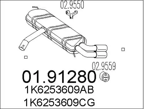 крайно гърне MTS 01.91280