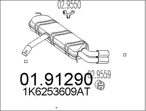 крайно гърне MTS 01.91290