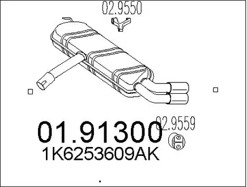 крайно гърне MTS 01.91300