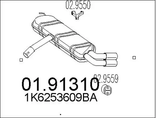 крайно гърне MTS 01.91310