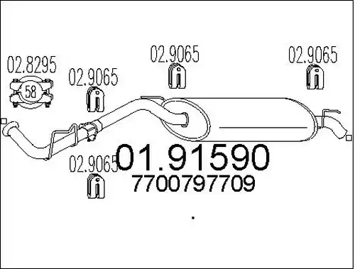 крайно гърне MTS 01.91590