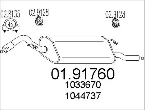 крайно гърне MTS 01.91760