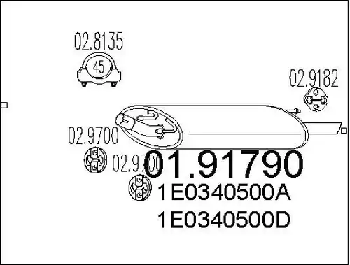 крайно гърне MTS 01.91790