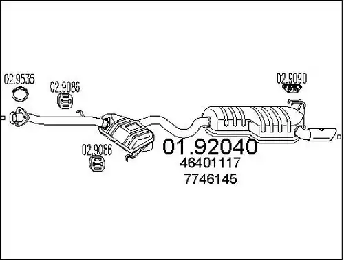 крайно гърне MTS 01.92040