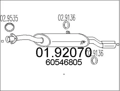 крайно гърне MTS 01.92070