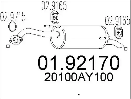 крайно гърне MTS 01.92170