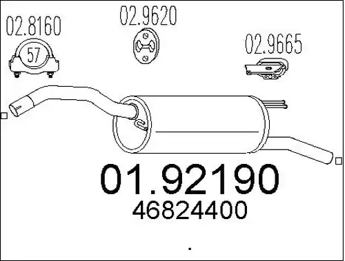 крайно гърне MTS 01.92190