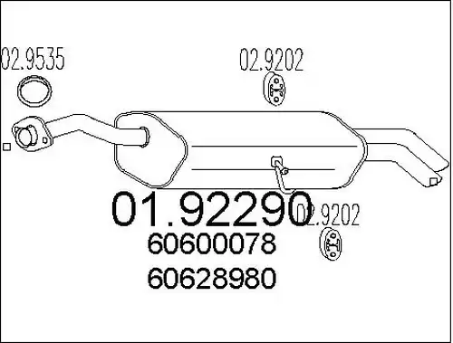 крайно гърне MTS 01.92290