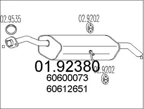 крайно гърне MTS 01.92380