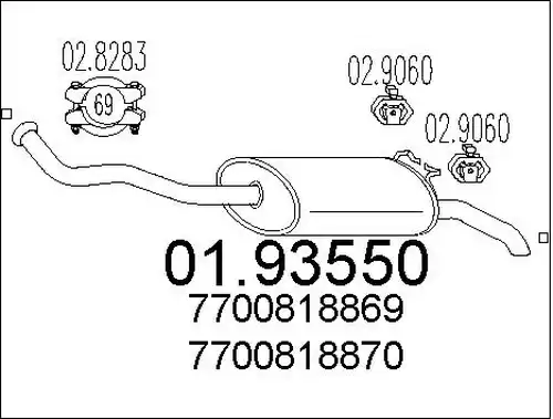 крайно гърне MTS 01.93550