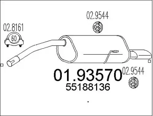 крайно гърне MTS 01.93570