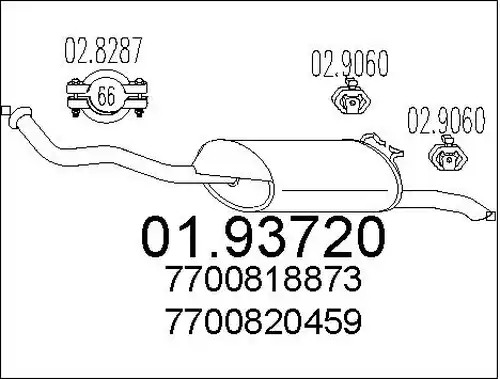 крайно гърне MTS 01.93720