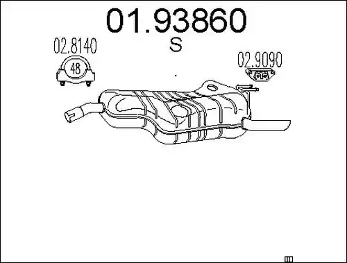 крайно гърне MTS 01.93860