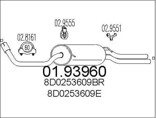 крайно гърне MTS 01.93960