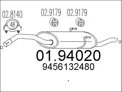 крайно гърне MTS 01.94020