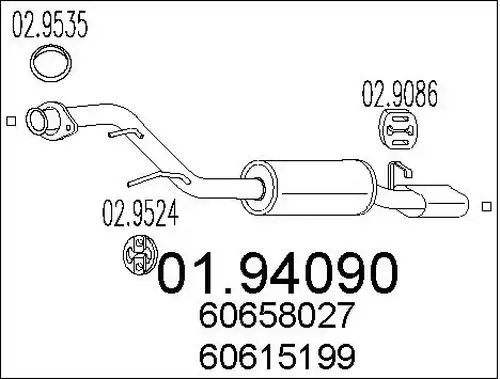 крайно гърне MTS 01.94090