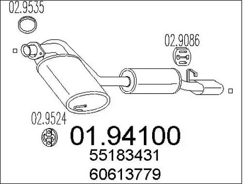 крайно гърне MTS 01.94100